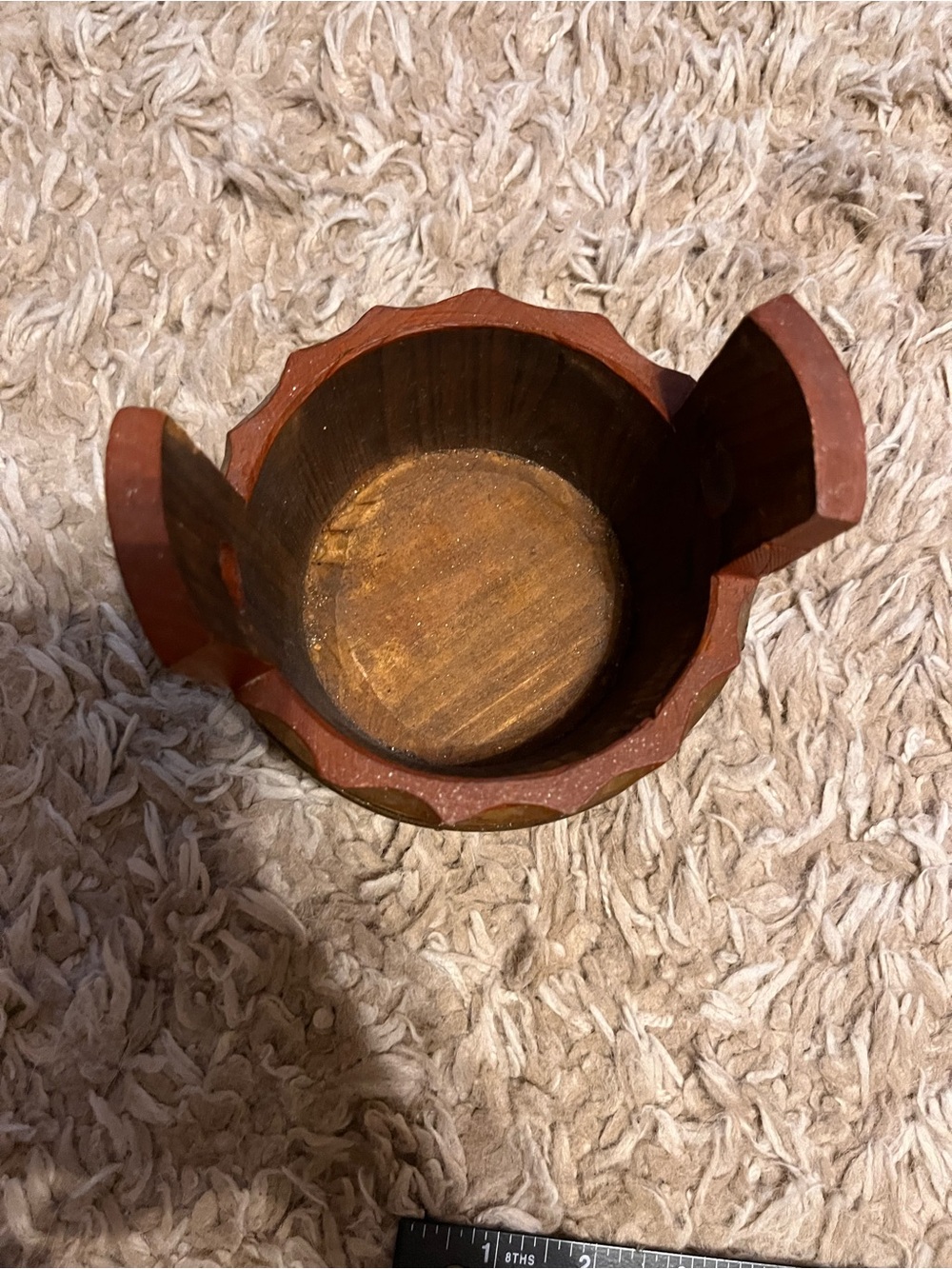 Vintage Austrian Folk Art Wooden Bucket Kärntner Heimatwerk Hand Painted Planter - Picture 5 of 9